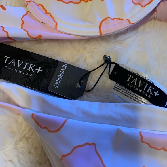 Tavik 2 Piece 👙 Pink, Orange & White Design - Picture 3 of 9